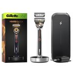 Gillette Labs Heated Men's Razor Travel Kit + 1 Razor Blade Refill, FlexDisc Technology, 100% Waterproof, Gifts for Men, 2 Pin EU Plug