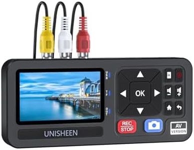 UNISHEEN Universal VHS to Digital Converter - Capture and Convert Analog Video from VCR, DVD, Hi8, Camcorders & Gaming Consoles with Remote Control