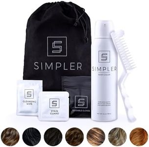 Simpler Hair Color for Men Kit for Full Gray Coverage - Medium Brown Men’s Hair Dye - Easy Hair or Beard Dye for 100% Gray Coverage - Ammonia Free Hair Color, Natural Beard Coloring for Men