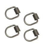 DC Cargo Weld-On D-Ring Tie-Down Anchors – 3/8" (4 Pack) Heavy-Duty Forged Steel with 9,000 lb. ABS – Rotating D-Rings Secure & Durable for Trailers, Trucks, Warehouses, Docks