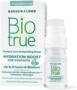 Biotrue Hydration Boost Rehydrating Contact Lens Eye Drops from Bausch + Lomb, Hydrating, Preservative Free, Naturally Inspired, 0.33 FL Oz (10 mL)