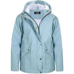 A2Z 4 Kids PU Raincoat Jackets Dusty Blue Windbreaker Waterproof Parka Shower Resistant - Raincoat 625 Dusty Blue 9-10