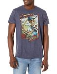 Liquid Blue Men's Grateful Dead-GD On Deck T-Shirt, Heather Navy, Medium