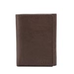 Fossil Men's Ingram Extra Capacity Trifold Wallet, Brown, One Size