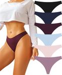 BeReady Seamless Thongs for Women Comfortable Soft Underwear Women Thong Knickers for Women No Show Panties Multipack