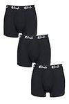 Pringle Mens 95% Modal Boxer Trunks Pack of 3 Black Large