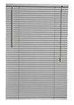 PVC Plain windows shutters for privacy home offices Blinds - Strong Trimmable Easy fit child safe window curtains - Grey/Silver colour - Width 120cm x Drop 213cm