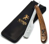 The Kings Cut throat - Men’s Cutthroat Shaving Straight Slider – Cut Throat Razor Kit, Straight Razor For Men, Leather Travel Pouch & Velvet Kit Bag Included – Beard Grooming Kit For Men | No Blades