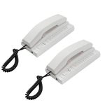Wireless Intercom System for Business,Intercom System for Home Use,Room to Room Intercom Phone for Elderly,3280ft Range,Battery Powered Intercom for House,Office,Hospital,Hotel,Station(2 Pack)