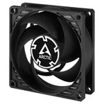 ARCTIC P8 Silent - PC fan, 80 mm case fan, optimised for static pressure, virtually silent fan motor, PC, 1600 rpm - Black