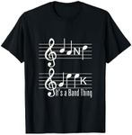 Musicians Band Geek Music Notes Spelling Funny T Shirt T-Shirt