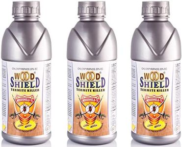 Wood Shield Termite Killer for Home Wood Wall Furniture and Soil | Protects Against Termites, Borers, White Ant | Concentrate Liquid (1 Litre) (Pack of 3)