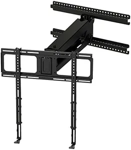 MantelMount- MM340 Above Fireplace Pull Down TV Mount- Televisions 44" to 80" Up to 90 lbs - Safe Auto-Adjusting TV Mounts - Patented Motion Stops, Handles, Balancing Technology - Superior Steel