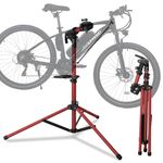 NOPAARD Heavy Duty Ebike Repair Stand Max 110 lbs, Portable Aluminum Bicycle Stand Manintenance Workstand, Made For Any Bike, Heavy E-bike, Mountain Bike, Road Bike, Folding Bike etc, Red