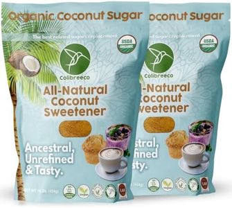 Colibreeco, Organic Coconut Sugar, 1 Pound (Pack of 2): Powdered Coconut Palm Sugar, Gluten-Free, USDA Organic, Unrefined, Naturally Sweet and Chemical-Free.