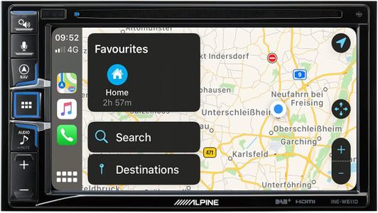 Alpine INE-W611D Car Radio – Black Multimedia Navigation System
