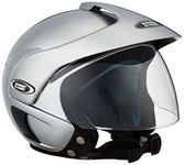 Studds Marshall SUS_MOFH_SGRYL Open Face Helmet (Silver Grey, L)