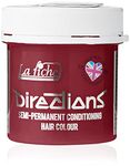 DIRECTIONS Pillarbox Red Semi-Permanent Hair Colour - 88ml Tub