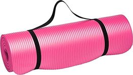 Yoga Mat 8mm Thick Wide Non-slip Exercise Fitness Pilate Gym Dance Sports Pad (pink)