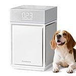Pureborne Air Purifiers for Home Large Room Bedroom up to 3600 Sq Ft PM 2.5 Display Air Quality Sensor True HEPA Air Filter for Fur Odor Smoke, Air Cleaner with Three-Sided Air Inlet, White