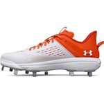 Under Armour Men's Yard Low Mt Baseball Cleat Shoe, Team Orange, 10.5