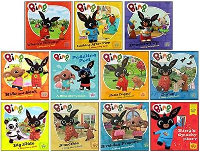 Bing As Seen On TV - Bing 11 Children Story Books Collection Pack Set - (Dressing Up, Hide and Seek, Looking After Flop, Big Slide, Where's Hoppity & More)