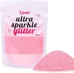 Holographic Fine Glitter, 100g/3.5oz Extra Fine Glitters Powder Packs for Resin, Craft Glitter for Tumblers Candle Slime Making, Festival Body Face Eyeshadow Nail Glitter (Light Pink)