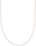 Jewelry Affairs 10k Rose Gold Rope Chain Necklace, 0.5mm