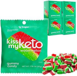 Kiss My Keto Gummies Candy – Low Carb Watermelon Candy Gummy, Keto Snack Pack – Healthy Candy Gummys – Vegan Candy, Keto Gummy Candy – Keto Candy Gummies (24-pack)