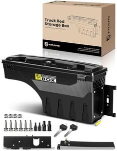 YHTAUTO Truck Bed Storage Tool Box Lockable Compatible with 1999-2007 Chevy Silverado GMC Sierra 1500/2500/3500 & HD(Fit 2007 Classic), Passenger Side, Swing Waterproof Wheel Well ToolBox