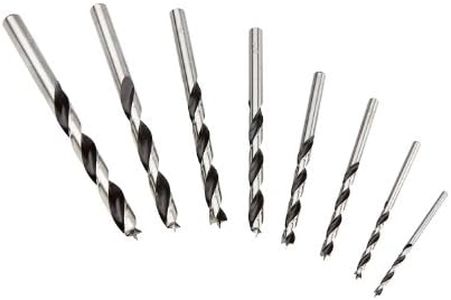 Fisch FSF-134893 Brad Point Drill (8 Piece Set in Blister including 3-10mm Diameter)