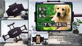 LEVO Dual Clamp Tablet Holder - G2 Cradle Mount for Tablets, Books, and Smartphones - Compatible with iPad Pro, Surface Pro, and All Tablets up to 12.9" - Adjustable Book and Table Clamps