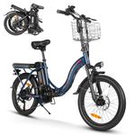 SAMEBIKE Foldable Electric Bike for Adults, 20" Fat Tire Ebike with Speed 20-30MPH, Max Range 110KM, 36V 432Wh UL2849 Certified Removable Battery, Electric Bicycle for Men/Women,DB