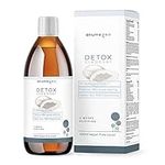 Anumegeo Detox Cleanser Vegan 11 Herbs & Fruits, Papaya, Green Tea, Guarana. Detox Tea Colon & Liver Cleanse, Diuretic, Diet Plan Support-Liquid Solution 500 ml