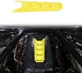 Daeiclru Engine Shroud Cover Panel Trims Compatible with Chevrolet Corvette C8 2020-2023, ABS Plastic Engine Bay Panel Cover (Yellow)