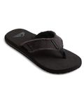 Quiksilver Men's Monkey Abyss Flip Flops, Black (Black/Black/Brown), 11 UK