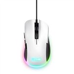 Trust Gaming GXT 922W Ybar Gaming Mouse, 68% Recycled Materials, 200-7200 DPI, 6 Programmable Buttons, 2.1 m Braided USB Cable, Advanced Software, RGB Computer Mouse for PC, Laptop, Windows - White