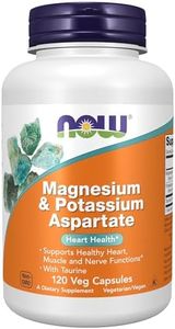 NOW Magnesium & Potassium Aspartate with Taurine,120 Capsules