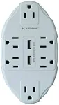 XTREME 6 Outlet Wall TAP W Dual USB Port