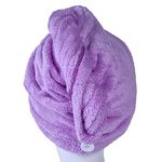 YYXR Microfiber Hair Drying Towel Ultra Absorbent Twist Hair Turban Drying Cap Hair Wrap (purple)