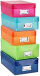 Whitmor Plastic Organizer Boxes Col