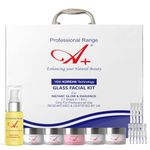 A+ Korean Glass Facial Kit Suitable For All Types of Skin | 10x Booster Serums | Based on Korean Technology | Instant Glow & Radiance | 7 Steps in 1 Kit | Used by Professionals | 300 gm + 20 ml