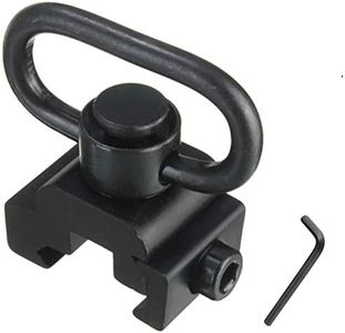 RimFly Rail Picatinny Giratorio Airsoft para Rifle y Armas Táctico con Botón QD 20mm Pulsador Riel Sling Accesorio Montura Carril y Base de Montaje Adaptador Ajustable + Llave Allen Weaver