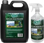 One Chem Tent and Gear Waterproof 1 Litre Spray with 5L Refill, Protects Tents and Gear From The Elements, Ideal for Camping and Hiking