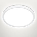 Befurglor 24W LED Ceiling Light,5000K Daylight White 2200LM,150W Equivalent,Ø 28.5cm Modern LED Ceiling Lamp for Living Room,Bedroom, Kitchen, Hallway, Office