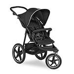 Hauck Runner 2, Black - Robust All Terrain Buggy, XL Pneumatic Air Wheels, Jogging & Running Style Pushchair, with Raincover