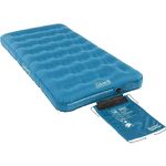 Coleman Airbed Extra Durable Single, Camping bed, Flocked Single Air Bed, Inflatable Air Mattress, heavy duty airbed, comfort blow up Bed for Indoor and Outdoor Use