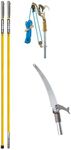 Jameson FG-6PKG-7 FG-Series Manual Pole Saw and Tree Pruner with Two 6-Foot Fiberglass Poles