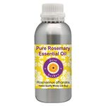 Deve Herbes Rosemary Essential Oil (Rosmarinus officinalis) for Healthy Hair Pure | Non-Sticky | Non-greasy | Lightweight | Men & Women | All Hair Types | 300ml