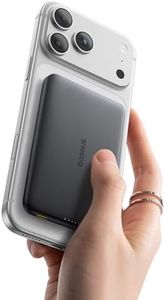 Baseus Picogo Magsafe Portable Charger, Qi2 Certified 0.5" Ultra Slim 15W Wireless Power Bank, 10000mAh 27W Fast Charging Magnetic Battery Pack with USB-C for iPhone 16/15/14/13/12 Series Only